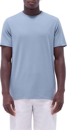 Bugatchi Hank Solid Pima Cotton T-Shirt in Shark at Nordstrom, Size Xxx-Large