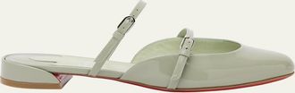 Christian Louboutin Jane Nina Patent Leather Mary Jane Mules