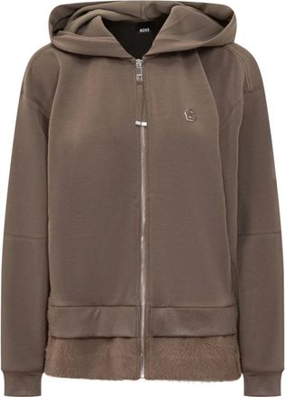 HUGO BOSS Donna, Felpe, Grigio, L, new
