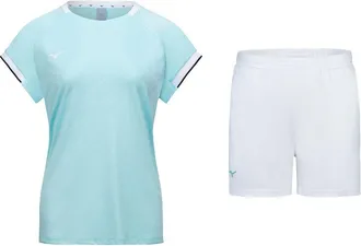 Mizuno (WMNS) Mizuno Badminton Sport Set Teal White 72CG42Z1