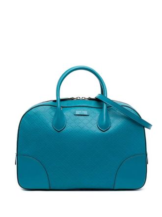 Gucci 2016-2025 Diamante Bright Leather satchel - unisex - Calf Leather - One Size - Blue