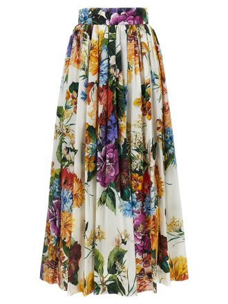 スカート Dolce & Gabbana Pleated skirt with Maiolica print 18475526_39796928_600.jpg