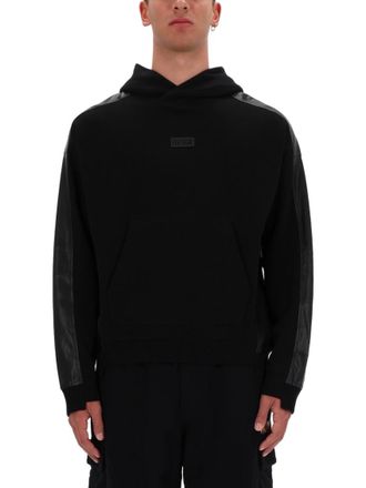 Versace Jeans Couture Black Logo Regular Hoodies