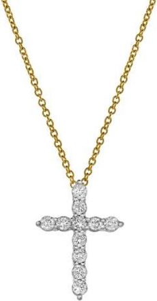 LuvMyJewelry Sacred Cross Diamond Pendant in 10K Yellow Gold at Nordstrom