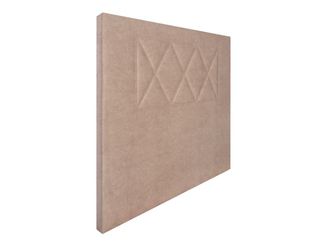 HOGAR 24 Cabecero ares tapizado en tejido acuaqulin beige, 110x110x5cm