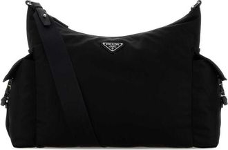 Prada Black Re-Nylon Prada Explore Shopping Bag