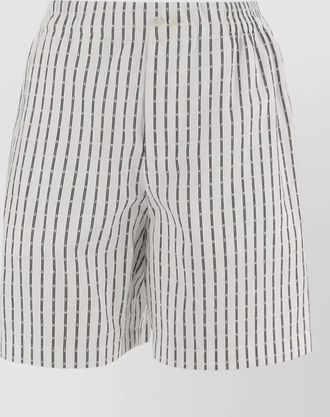 Jacquemus striped cotton boxer shorts patch pocket