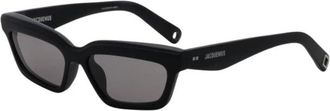 Jacquemus Stijlvolle zonnebril voor een chique look - Heren - Zonnebrillen - Zwart - ONE Size - Accessoires