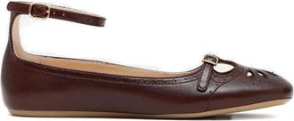 Chlo&eacute; Misty Ballet Flat - Dames - Ballerinas - Bruin - 38 EU - Leer - Schoenen