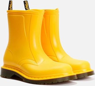 Dr. Martens Womens Dr. Martens 1460 Rain Pull On Womens Yellow Boots - Size: 5