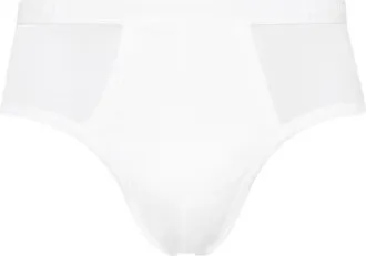 Hanro Cotton Pure Cotton Brief With Fly in White at Nordstrom, Size Xx-Large