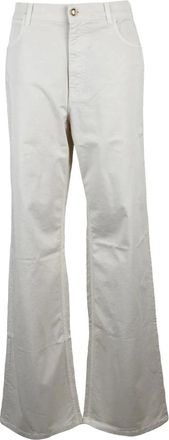 Fay Flared Jeans met vijf zakken - Dames - Flared Jeans - Beige - W27 - Katoen - Jeans