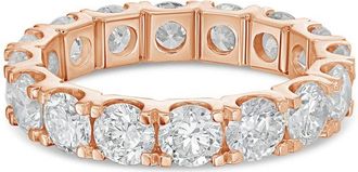 Diana M. Jewels 14kt rose gold 1.00 cts round lab grown diamond eternity band in U-prong setting