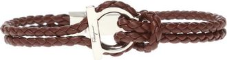 Ferragamo Gevlochten Armband - Heren - Armbanden - Bruin - ONE Size - Accessoires