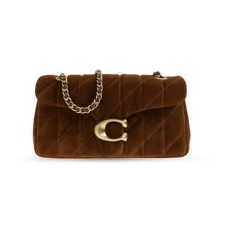 Coach Tassen, Dames, Bruin, ONE Size, Leer, Tabby 26 Schoudertas