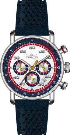 Invicta Aviator 69577 Herenhorloge - Quartz Uurwerk - Staal met Zilveren Wijzerplaat - 42 mm