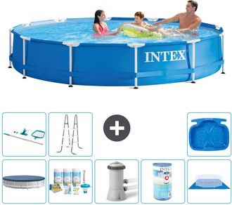 Intex Piscina Con Estructura Redonda - 366x76 Cm - 7-piezas S31576