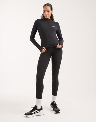 adidas All Me - Leggings a 7/8 neri modellanti-Nero