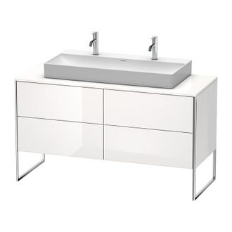 Duravit Duravit Xsquare Mueble De 140,0 X 54,8 Cm, 4 Cajones, Para Lavabo Vero Air 235010, Color (frente/cuerpo): Perla De Albaricoque Laca De Alto Brillo - X