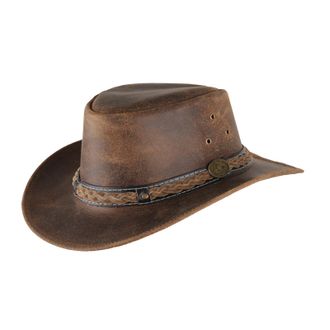 Cappello Australiano Cappello Da Cowboy In Vera Pelle Stile Australiano Outback Hat 280159 - Foto 5