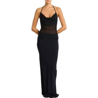 Bond-Eye Naomi Cowl Neck Cover-Up Top in Black Mesh at Nordstrom Rack, Size X-Small/small