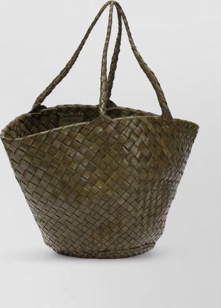 Dragon Diffusion vintage mesh tote leather tote bag