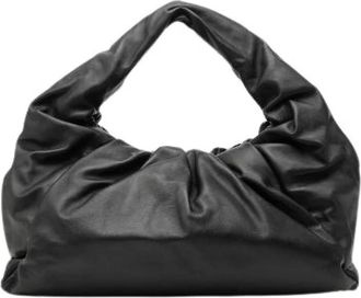 Bottega Veneta Pre-owned The Shoulder Pouch Leather Clutch - - Pre-owned - Donna - Nero - ONE SIZE