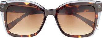 Ted Baker 55mm Cat Eye Sunglasses in Tortoise at Nordstrom Rack