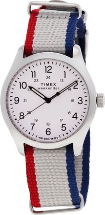 Timex Weekender Quartz White Dial Mens Watch TW2Y15500