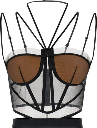 Nensi Dojaka Sheer Corset Top