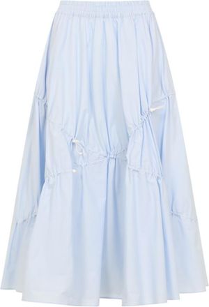 Moschino Blue Gathered Skirt