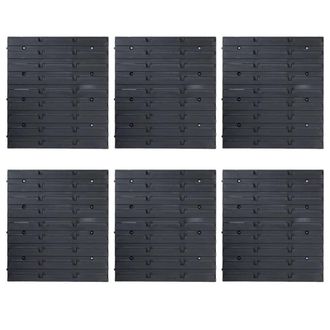 Berkfield Home Stackable 96 Piece Storage Bin Kit with Wall Panels Red & Black