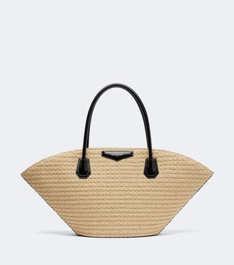 Givenchy Antigona Small raffia-effect basket bag