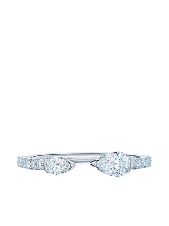 Kwiat Anello Eclipse in oro bianco18kt con diamanti - Argento