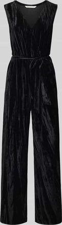 Tom Tailor Denim Regular Fit Jumpsuit aus Samt in Black, Größe XS