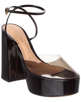 Gianvito Rossi Dua 70 Patent & Vinyl Platform Pump