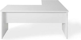 OEM Mesa Para Oficina O Estudio Esquinero Acabado Blanco, 73 Cm(alto)160/180 Cm(ancho)80/60 Cm(fondo)