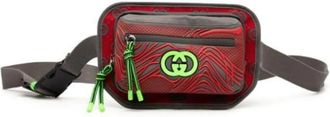 Gucci Pre-owned Vintage Belt Bag - Dames - Vintage Heuptassen - Rood - ONE Size - Nylon - Vintage