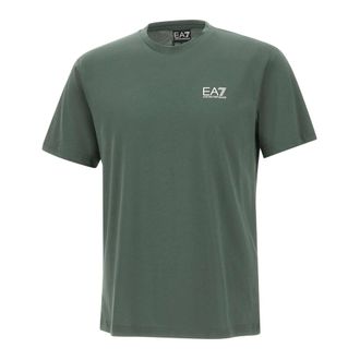 Emporio Armani T-Shirts, male, Green, Size: 2XL Logo Series cotton-jersey T-shirt