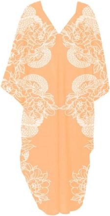 John Richmond Short Kaftan - Dames - Strandmode - Oranje - L - Polyester - Badmode