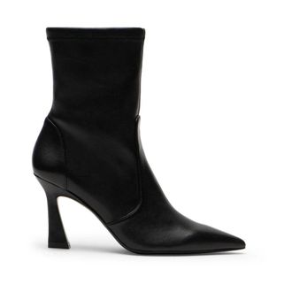 Stuart Weitzman Schoenen, Dames, Zwart, 38 1/2 EU, Vinnie Bootie 85