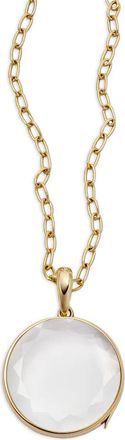Loquet London 18K yellow gold sapphire crystal necklace - Oro