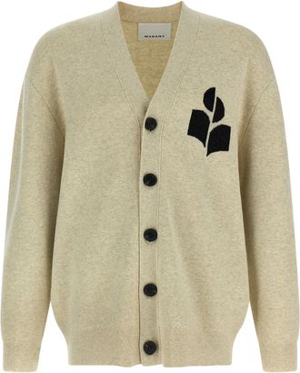 Isabel Marant Gray Cotton Mens Cardigan