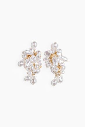 H&M Cluster Earrings in White at Nordstrom