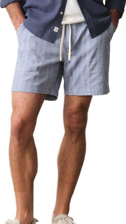 Marine Layer Saturday Beach Striped Shorts in Blue at Nordstrom, Size Xx-Large
