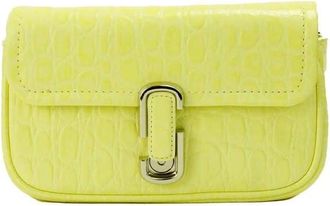 Marc Jacobs Embossed Leather Crossbody Bag Yellow