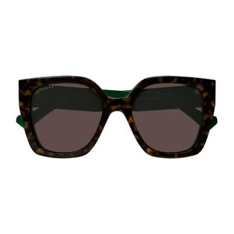 Gucci GG1300S002 Square-Frame Tortoiseshell Sunglasses - Tortoiseshell