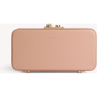 Gianvito Rossi Val&igrave; Clutch in Pink Leather at Nordstrom, Size Small