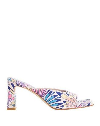 8 by YOOX PRINTED HIGH-HEEL MULES