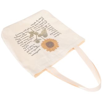 Cabilock Floral Tote Bag Canvas Shopping Bag for Women Girl Reusable for School